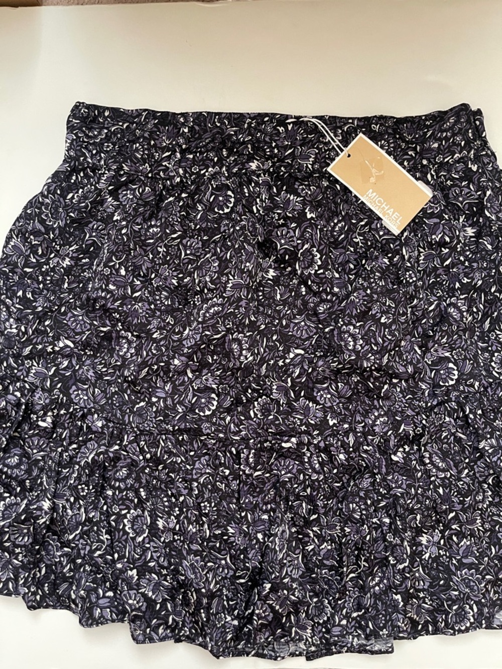 Michael Kors Floral Ruffled Mini Skirt
